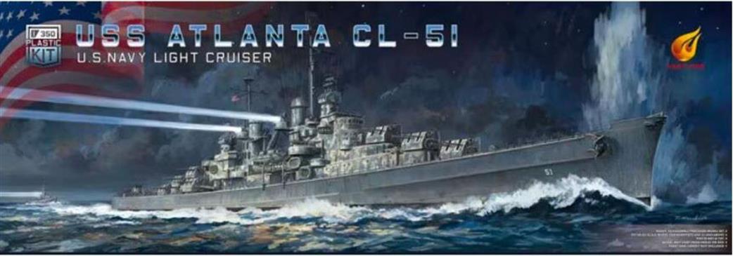 Very Fire 1/350 VF350922 USS Atlanta CL-51 US Navy Light Cruiser Plastic Kit