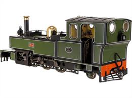Highly detailed 7mm scale 16.5mm gauge model of Lynton and Barnstaple Railway Manning Wardle 2-6-2T locomotive YEO in the initial Southern Railway lined green livery with number E759, carried 1927-1929. This model features the later cab roof position, enclosing the bunker and motion covers removed. The model will feature diecast construction for boiler, tanks and chassis, providing plenty of weight and a 5 pole skew-wound motor for smooth running. Dapols' pull-out PCB decoder board will be fitted for easy DCC and sound fitting.E759 YEO finished in Southern Railway lined green, 1924-1927. DCC Sound Fitted.