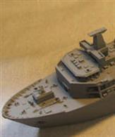 Straight forward kit of HMS Albion or HMS Bulwark with solid resin hull and detailing parts, plus etched brass handrails and aerials. Decals for Albion or Bulwark are included as is the deck handling equipment supplied with the ready painted version.