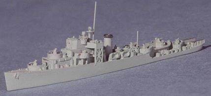 Tacoma didn't carry the 5" main guns so favoured by US destroyers at the time.