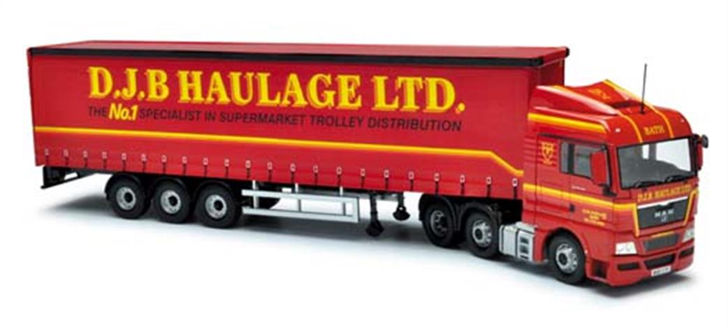 Corgi 1/50 CC15206 Man TG-X (XLX) Vinyl Curtainside - D.J.B HaulageLtd, Radstock, Nr Bath