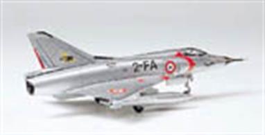 The Mirage jet fighter featuring delta wings was developed by French aviation company Dassault. The first production model was called III C with official deployment starting in 1961. Boasting a maximum speed of Mach 2.2, the Mirage III was used by the Israeli Air Force in 1967 when fighting against Mig 21 and Su-7 used by the Arab nations.