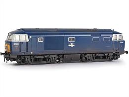 The model has a heavy diecast chassis block within which is fitted a powerful motor with twin flywheels and drive shafts to both trucks, providing drive to all four axles. This mechanism provides plenty of traction power for hauling realistic trains, even on gradients. The bodyshell is accurately shaped, recreating the distinctive style of the Hymek locomotives and completed with separately fitted handrails and detailing parts.