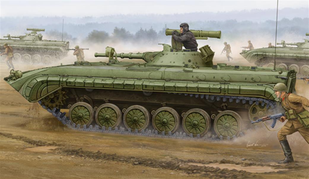 Trumpeter 05556 BMP-1P Russian APC  Plastic Kit 1/35