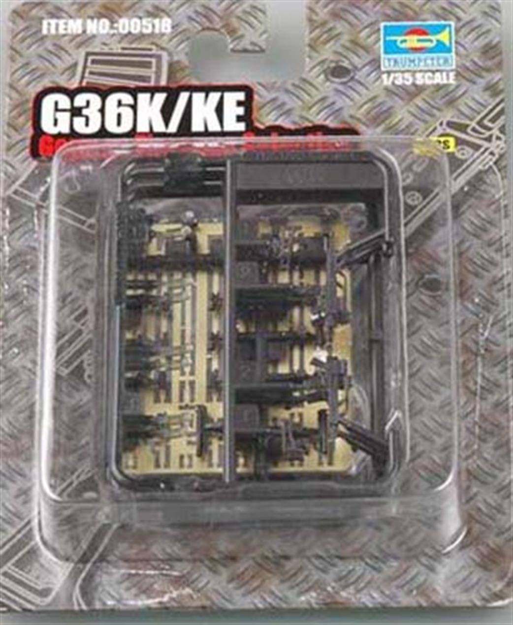 Trumpeter 1/35 00518 Set of G36K/KE Reproduction Rifles