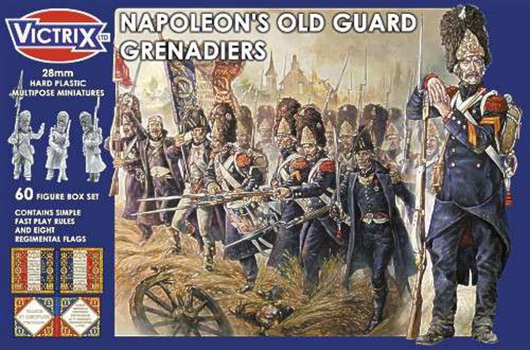 Victrix 28mm VX0009 Napoleons Old Guard Grenadiers Unpainted Plastic Figures