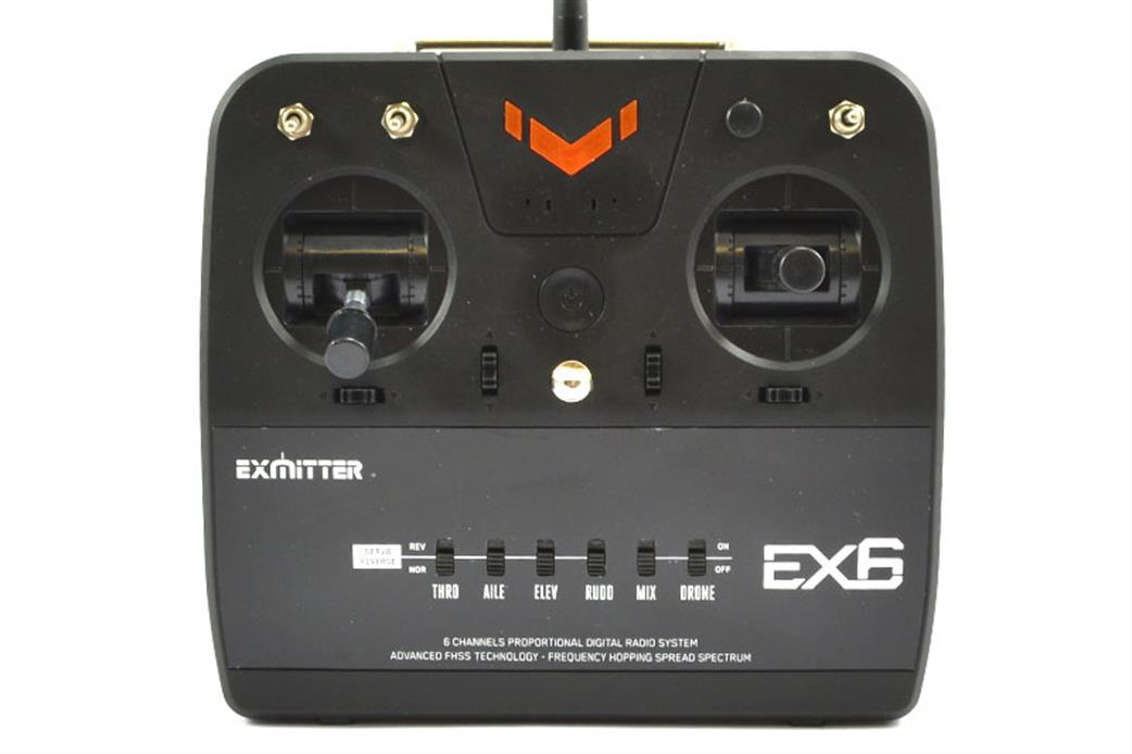 Volantex RC  EX6 EXmitter 2.4Ghz 6 Channel Radio & Receiver Combo Set