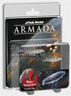 Fantasy Flight Games Rebel Transports, Star Wars Armada SWM19The Rebel Transports Expansion Pack introduces a flotilla of GR-75 medium transports to your games of Star Wars™: Armada. In addition to its flotilla, which you can field as either a pair of GR-75 Combat Retrofits or GR-75 Medium Transports, the Rebel Transports Expansion Pack introduces eight upgrades, four of which feature the utilitarian Fleet Support icon. Relay commands to your larger ships with a Comms Net, or trail behind your largest ships with Repair Crews to keep them in the fight a bit longer. Clever use of the support your fleet gains from its Rebel transports can easily make the difference between victory or defeat.The Rebel Transports Expansion Pack contains two GR-75 medium transport miniatures, two ship cards, eight upgrades, one rules reference card, and all necessary components.This is not a complete game experience. A copy of the Star Wars: Armada Core Set is required to play.