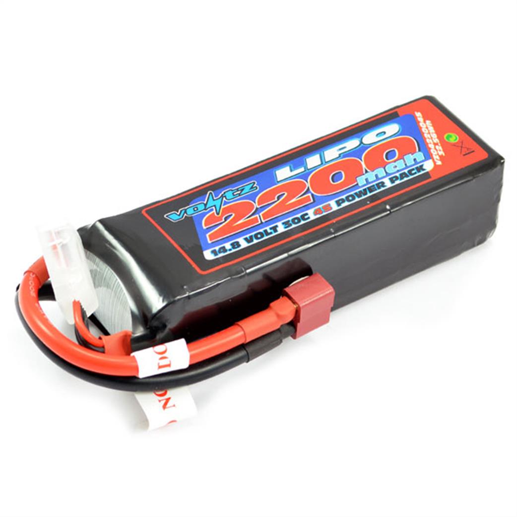 Voltz  VZ0422004S 4S 2200 Lipo Battery 30C Rating Deans Connector