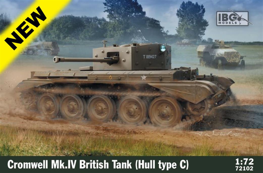 IBG Models 1/72 72102 Cromwell Mk.1V Type C Hull British WW2 Cruiser Tank Plastic Kit