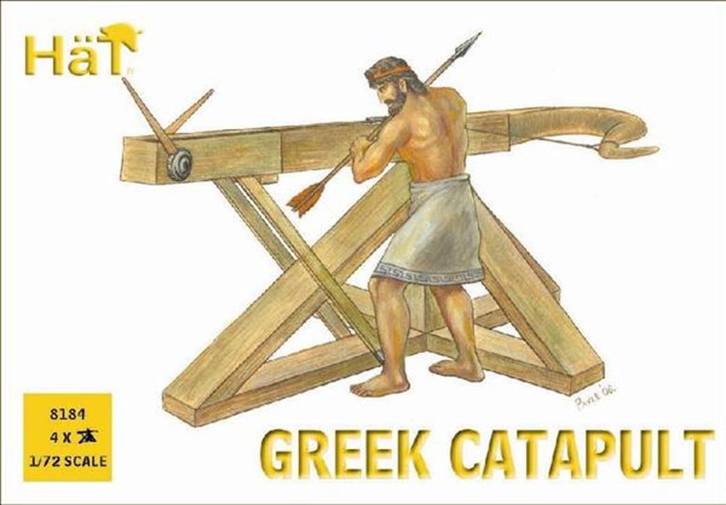 Hat 1/72 8184 Greek Catapults Pack Of 4 Ready To Assemble