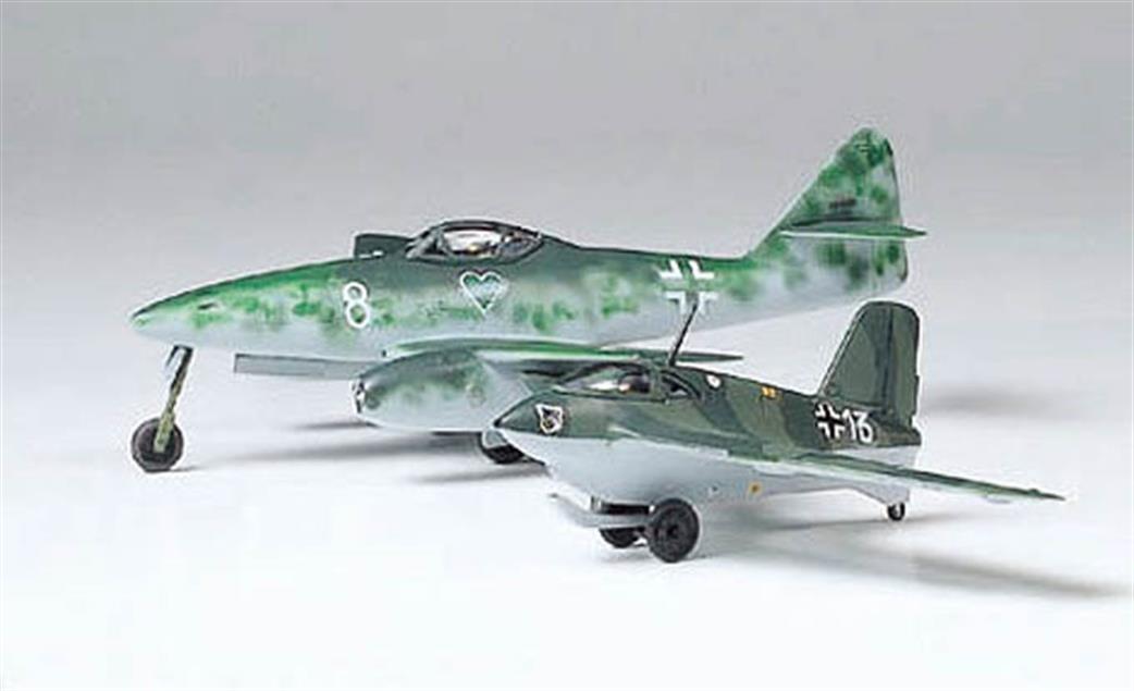 Tamiya 1/100 61604 Me262 And Me163 German WW2 Jet Aircraft Plastic Kits