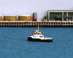 A perfect replica of a modern harbour tug.