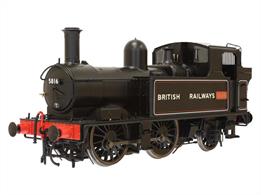A detailed model of these useful GWR small tank engines, equally at home with stopping services on mainlines and handling all services on many branchlines. The Dapol model features a diecast running plate for added weight, compensated chassis for smooth running and Dapols 'quick fit' DCC board.Model finished as non-auto locomotive 5809 in British Railways lined black livery lettered BRITISH RAILWAYS.