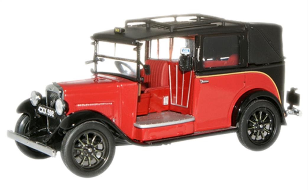 Oxford Diecast 1/43 AT004 Austin Low Loader Taxi Burgundy