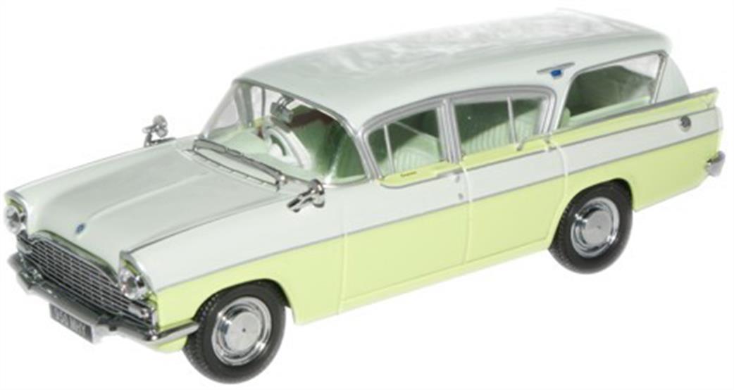Oxford Diecast 1/43 VFE004 Vauxhall Friary Estate Swan White & Lime Yellow