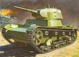 Zvezda 1/100 Soviet Light Tank Snap Kit 6113