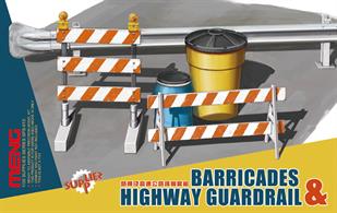 Meng's PS-013 1/35th scale Barriers and Highway Guard Set