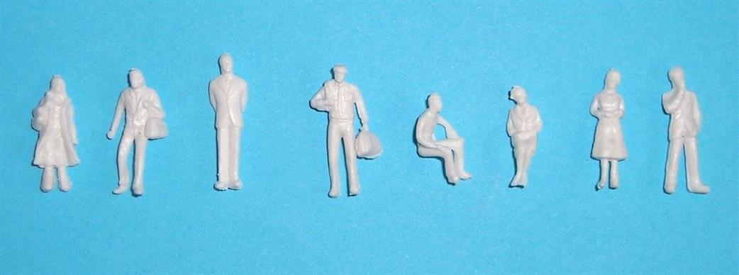 Tasma Products TAS073502 Pack Of 25 Architectural Unpainted Figures 1/200