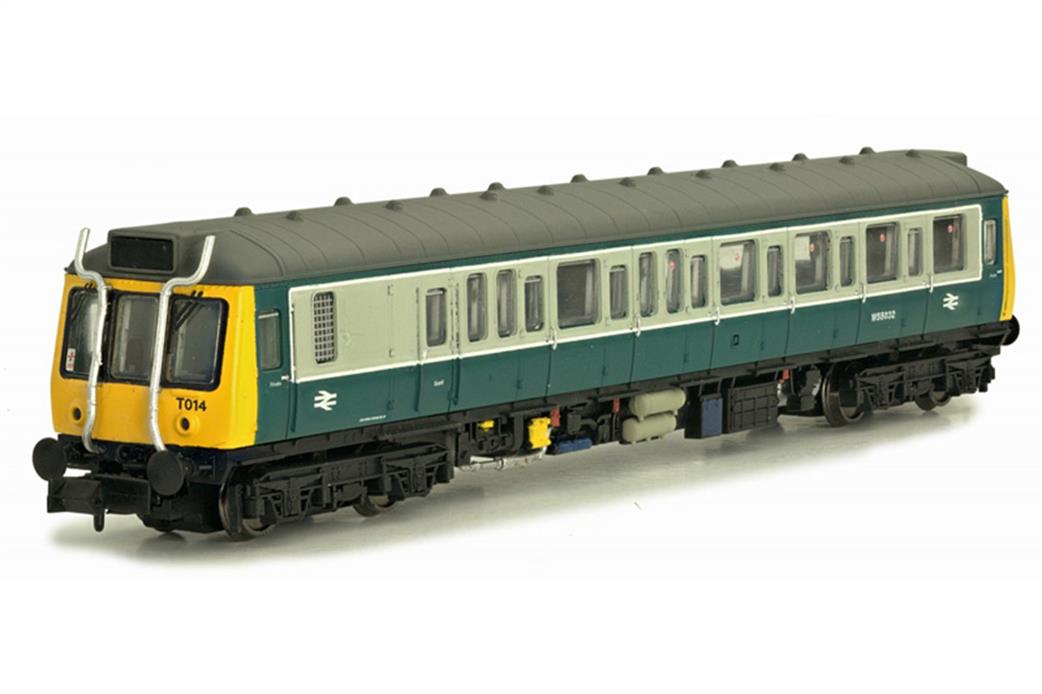 Dapol N 2D-009-008 BR W55026 Class 121 Pressed Steel Single Car DMU Blue & Grey