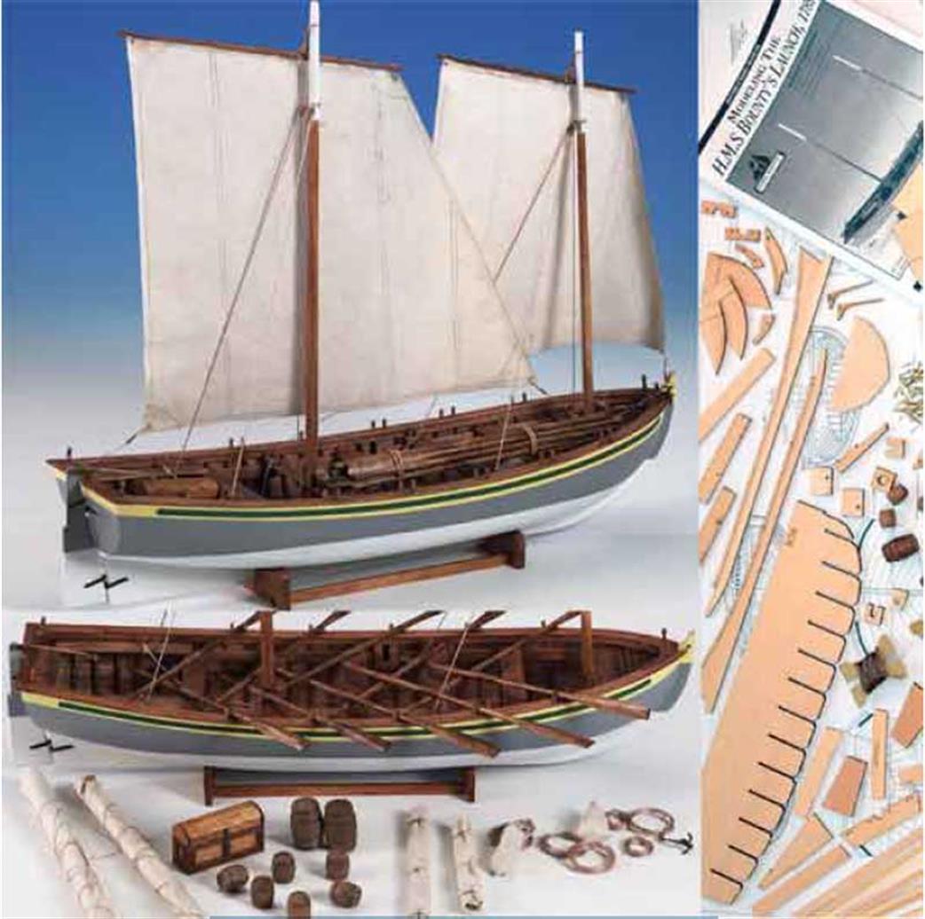 Model Shipways 1/16 MS1850 HMS Bountys' Launch Plank on Frame Kit