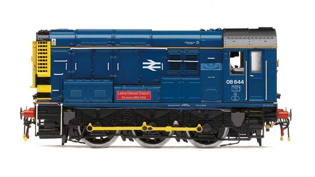 Hornby OO R3485 BR/FGW 08644 Laira Diesel Depot 50 Years 1962-2012 Class 08 0-6-0 Diesel Shunter BR Blue