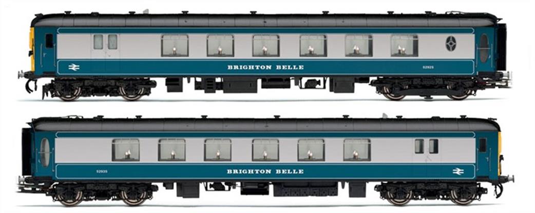 Hornby R2988x BR (SR) 1969 Brighton Belle Pullman Train Pack Blue & Grey DCC Onboard OO