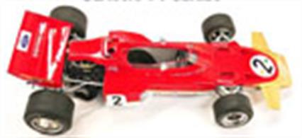 EBBRO E001 1/20 1970 Team Lotus Type 72c F1 CarSomething completely new from the Ebbro stable, Crafted by Tamiya's ex Chief Designer in 1/20 scale detail, Classic Formula One Plastic Kits.