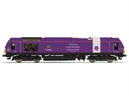 Our model has a royal DB Cargo Purple livery with a Celebrating Queen Elizabeth II Platinum Jubilee legend, just like on the prototypical Class 67 locomotive. Special Platinum Jubilee logos adorn the bodysides. 'Queen's Jubilee' features a 5-pole skew-wound motor.DCC ready with 21 pin decoder connection.