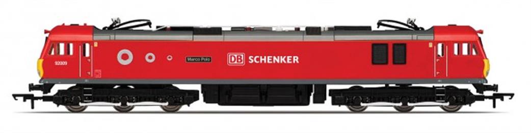 Hornby OO R3346 DB Schenker 92009 Marco Polo Class 92 Co-Co Electric Freight Locomotive DB Red