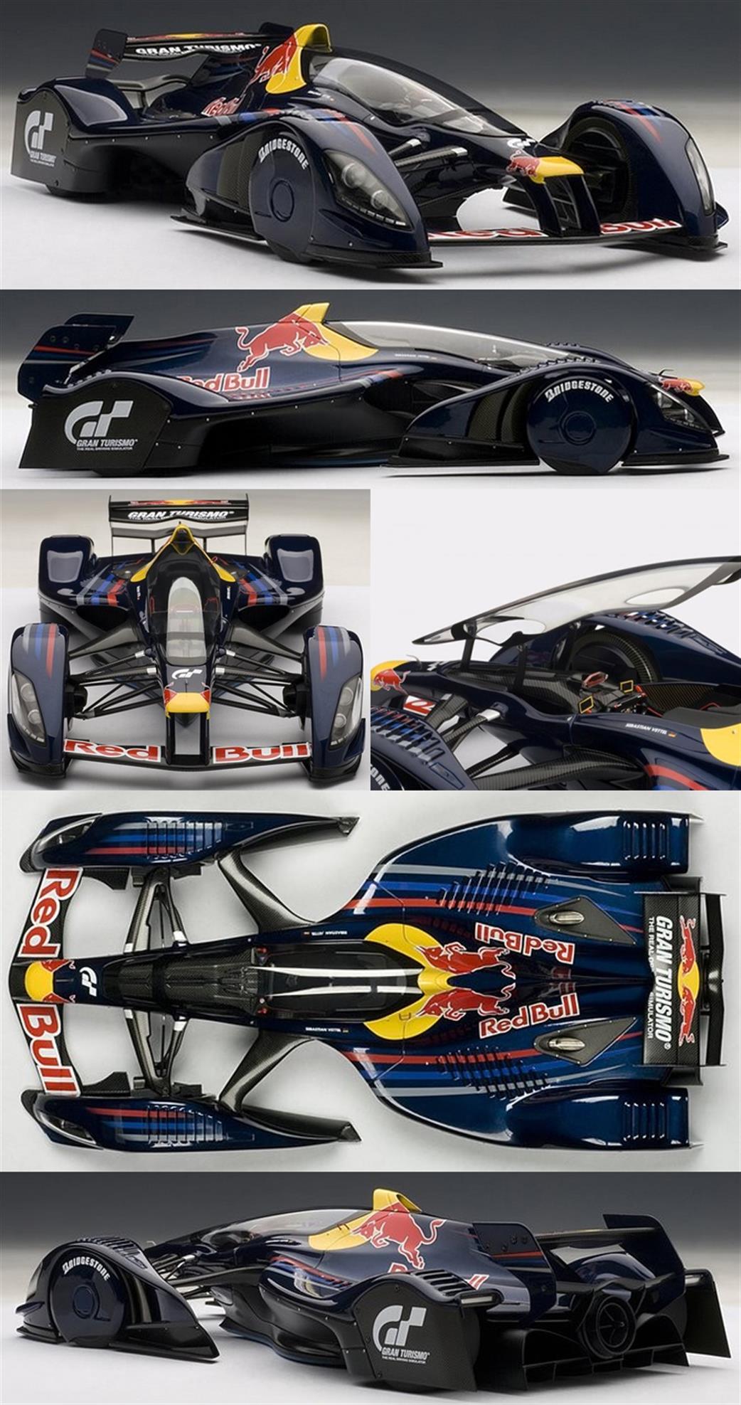 Auto Art 18108 Gran Turismo Red Bull X2010 Sebastian Vettal Concept Car 1/18