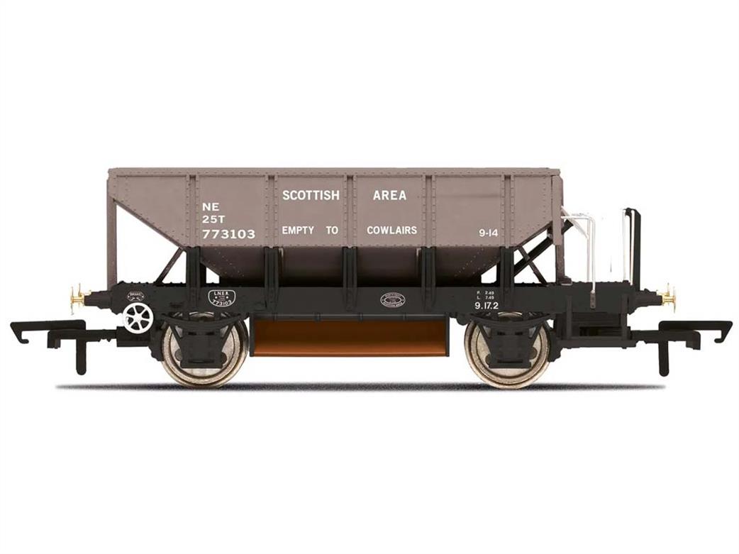 Hornby OO R60248 LNER 773103 Scotish Area Ballast Hopper Wagon Grey with Black Underframe