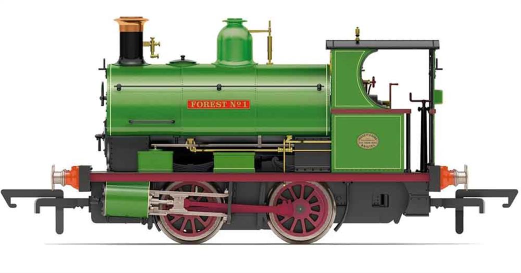 Hornby R3680  Peckett Industrial W4 0-4-0 ST Green Forest No 1 Charity Colliery OO