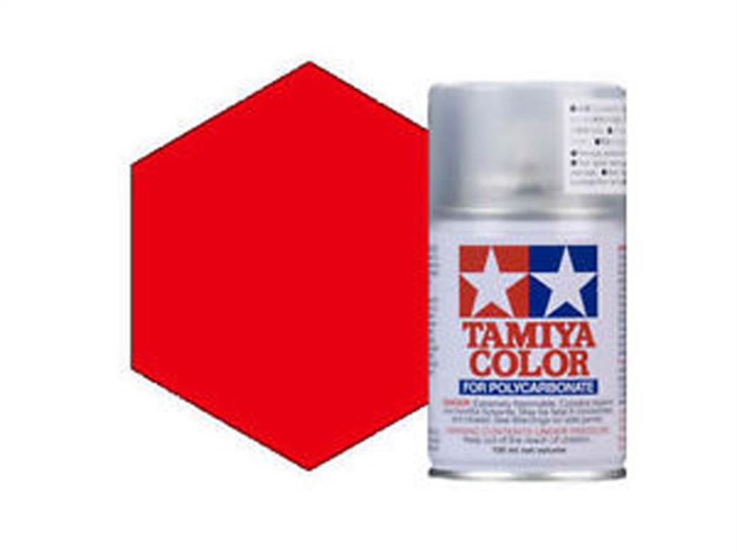 Tamiya  PS-60 PS60 Bright Mica Red Polycarbonate Spray Paint 100ml