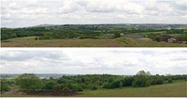 ID Backscenes Premium range backscenes are printed on durable water, scratch and tear resistant polypropylene. These sheets have a self-adhesive backing.10 feet length 15in high photographic reproduction backscene in two sheets showing a view across countryside towards a town in the distance.Supplied in two 5-foot sections.