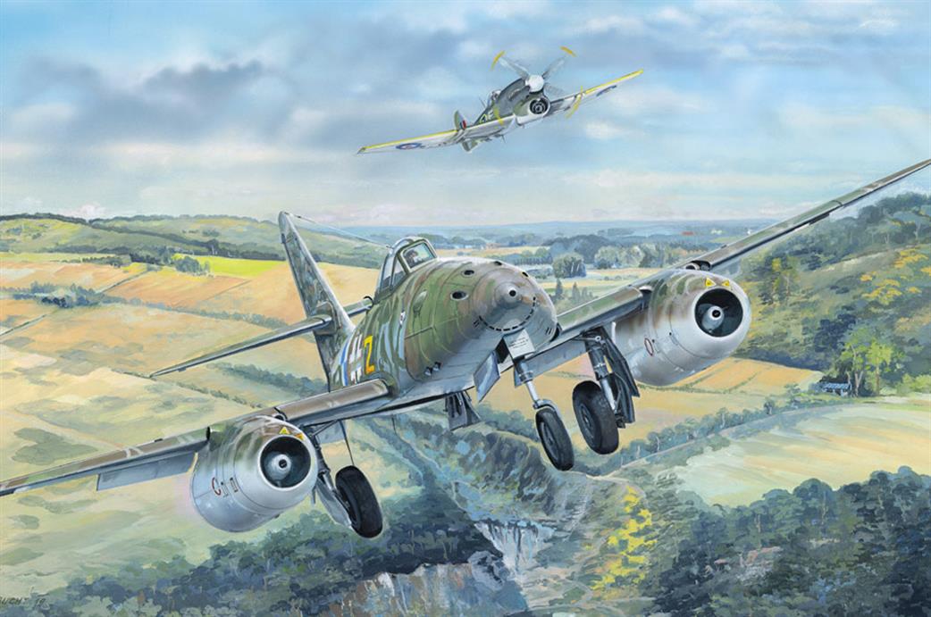 Hobbyboss 1/18 81805 Me-262 A-1A German WW2 Fighter Jet Plastic Kit