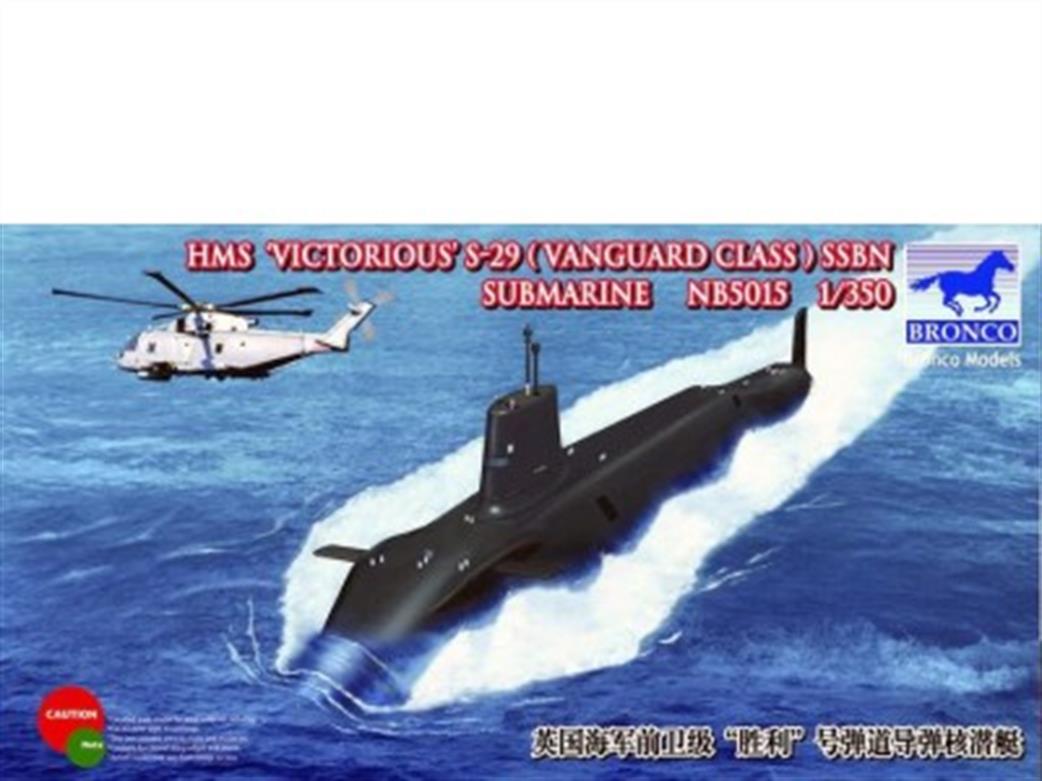 Bronco Models 1/350 NB5015 HMS Victorious S-29 SSBN Submarine Kit