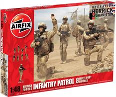 Airfix 1/48 Modern British Patrol Troops Afghanistan Plastic Figure Set A03701Plastic figures that require paint to complete. Box contains 8 figures.Glue and paints are required