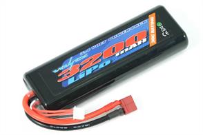 Voltz 3200Mah 7.4V 20C Hard Case Lipo Stick Battery PackGreat LiPo power at an even better price. Tech Spec:Capacity: 3200mahVoltage: 7.4vMax Cont. Discharge: 30cMax Burst Discharge: 60cWeight: 180gDimentions: 138x46x25mm