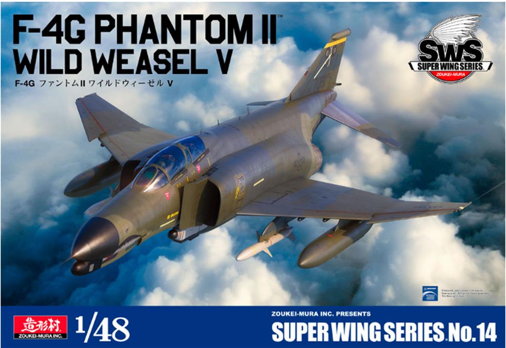 Zoukei-mura 1/48 SWS48-14 F-4G Phantom II Wild Weasel V Jet Fighter Kit