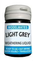 ModelMates Light Grey Weathering Liquid 18ml 49200Translucent Weathering Dyes in 18ml Pots.