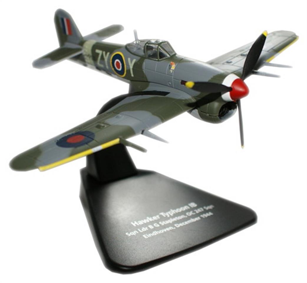 Oxford Diecast 1/72 AC013 Hawker Typhoon 1B Sqn Ldr B G Stapleton OC 247 Sqn Eindhoven Dec 1944