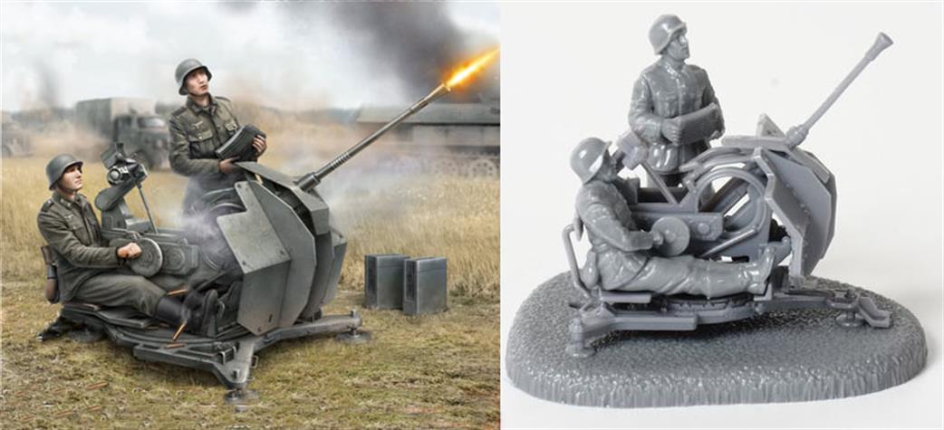 Zvezda 1/72 6117 German WW2 2cm Flak 38 with Crew