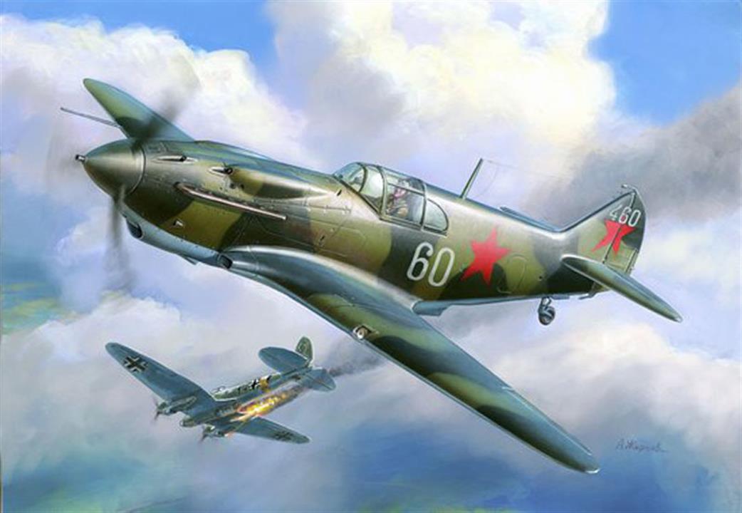 Zvezda 1/144 6118 Soviet Fighter Lagg-3 Snap Kit