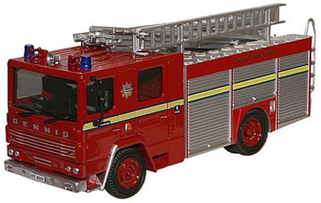 Oxford Diecast 1/76 76DN001 Dennis RS Fire Engine London FB London's Burning