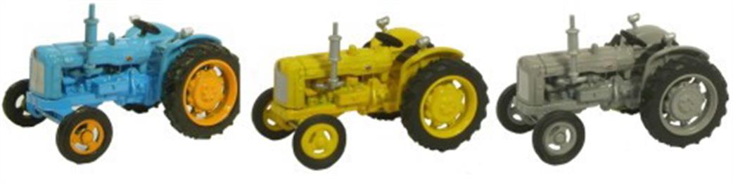 Oxford Diecast 76SET10A Triple Fordson Tractor Set  1/76