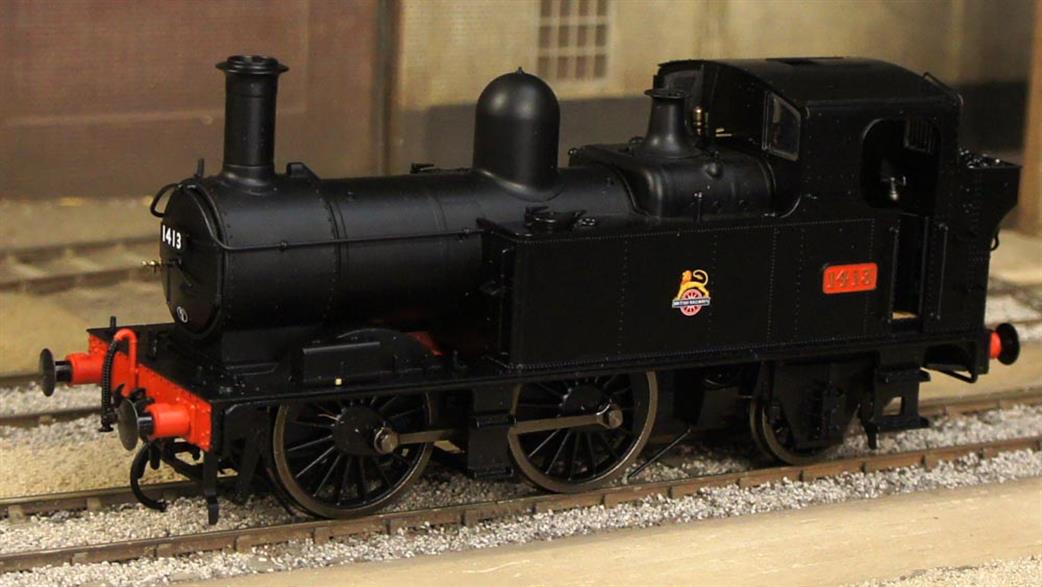 Dapol O Gauge 7S-006-025U UnNumbered BR ex-GWR 14xx Class 0-4-2T Auto Fitted BR Black Early Emblem