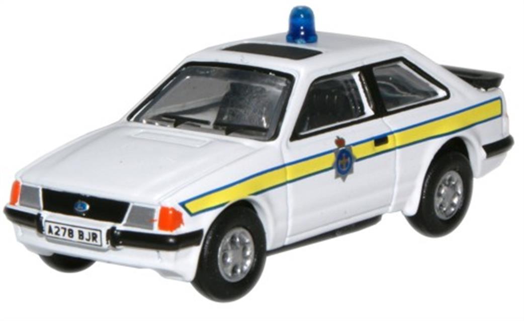 Oxford Diecast 76XR005 Ford Escort XR3i Durham Police 1/76