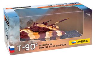 Zvezda T-90 Russian Gun Missile Tank1/72 Scale