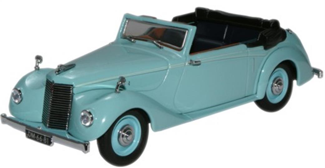 Oxford Diecast 1/43 ASH003 Armstrong Siddeley Hurricane Open Turquoise